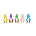 World of Nintendo - Pack 5 figurines Yoshi 6 cm