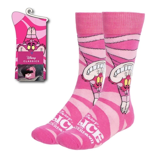 Disney - Paire de chaussettes Alice au Pays des Merveilles Chat du Cheshire Upside Down 36-43