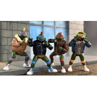 Les Tortues Ninja (Cartoon) - Pack de 4 Figurines Punk Turtles 18 cm