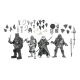 Universal Monsters X Teenage Mutant Ninja Turtles - Pack 4 figurines Turtles Black & White 18 cm