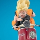 Dragonball Z 05 Desktop Real McCoy - Diorama Super Saiyan Son Goku & Super Saiyan Son Gohan & Motorbike 16 cm