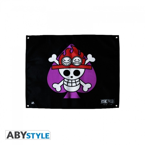 ABYSTYLE: One Piece - Drapeau Crâne - Luffy 50 x 60 cm AbyStyle