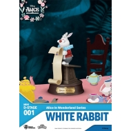 Alice au Pays des Merveilles - Statuette Mini Diorama Stage White Rabbit 10 cm