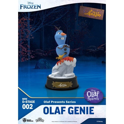 La Reine des neiges - Statuette Mini Diorama Stage Olaf Presents Olaf Genie 12 cm