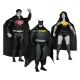 DC Direct - Pack de 3 Figurines Super Powers Batman, Superman & Wonder Woman Black & White Accent Edition Gold Label 13 cm