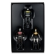 DC Direct - Pack de 3 Figurines Super Powers Batman, Superman & Wonder Woman Black & White Accent Edition Gold Label 13 cm