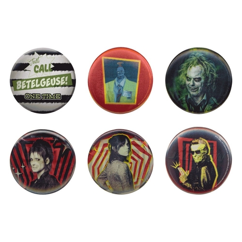 Beetlejuice - Pack 6 badges Beetlejuice