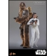 Star Wars Episode V - Figurine Movie Masterpiece 1/6 Chewbacca with Disassembled C-3PO 36 cm