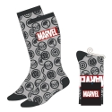 Marvel - Paire de chaussettes Avengers Faces Grey 38-45