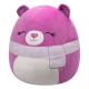 Squishmallows - Peluche Purple Bear with Closed Eyes and Scarf Crisanta 50 cm