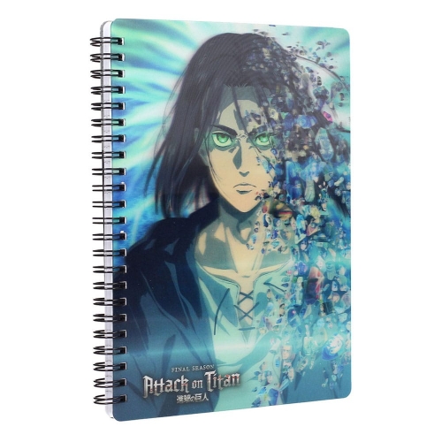 L'Attaque des Titans - Cahier effet 3D Blue