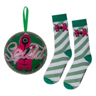 Squid Game - Décoration sapin avec chaussettes Squid Game antidérapantes 35-45