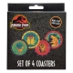 Jurassic Park - Pack 4 sous-verres Jurassic Park