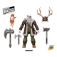 Vitruvian H.A.C.K.S. - Figurine Dwarf Mercenary Grimgrom