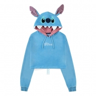 Lilo & Stitch - Sweat court à capuche Stitch