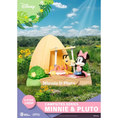 Disney - Diorama D-Stage Campsite Series Mini & Pluto Special Edition 10 cm