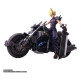 Final Fantasy VII Bring Arts - Figurine avec véhicule Cloud Strife & Hardy-Daytona 15 cm