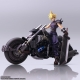 Final Fantasy VII Bring Arts - Figurine avec véhicule Cloud Strife & Hardy-Daytona 15 cm