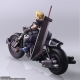 Final Fantasy VII Bring Arts - Figurine avec véhicule Cloud Strife & Hardy-Daytona 15 cm