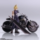 Final Fantasy VII Bring Arts - Figurine avec véhicule Cloud Strife & Hardy-Daytona 15 cm