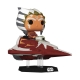 Star Wars : The Clone Wars - Figurine POP! Rides Bobble Head Ahsoka Tano in Delta 7 Jedi Starfighter 15 cm