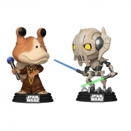 Star Wars : The Clone Wars - Pack 2 figurines POP! Bobble Heads Jar Jar Binks vs. General Grievous 9 cm