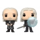 The Witcher - Pack 2 figurines POP! Geralt & Vesemir 9 cm