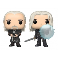 The Witcher - Pack 2 figurines POP! Geralt & Vesemir 9 cm