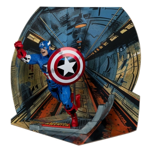 Marvel Collection - Statuette 1/10 Captain America (Captain America 100) 12 cm