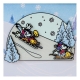 Disney - Pin's émaillés Mickey and friends Winter Wonderland Limited Edition 8 cm By Loungefly