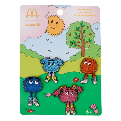 McDonald's - Set 4 pin's émaillés McDonald's Fry Gang 3 cm by Loungefly