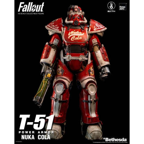 Fallout - Figurine 1/6 Fallout T-51 Nuka Cola Power Armor 37 cm