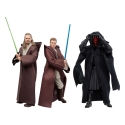 Star Wars Episode I Black Series - Pack 3 figurines Qui-Gon Jinn, Darth Maul, Obi-Wan Kenobi 15 cm