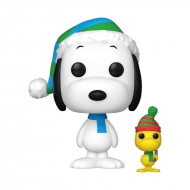 Joyeux Noël, Charlie Brown! - Figurine POP&Buddy! Snoopy & Woodstock 9 cm