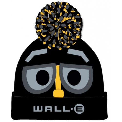 Wall-E - Bonnet Pom-Pom Wall-E Face