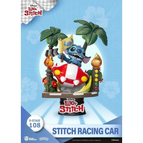 Disney - Diorama Stitch Racing Car