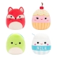 Squishville Mini Squishmallows - Pack 4 peluches Squishville Mini Squishmallows D 5 cm