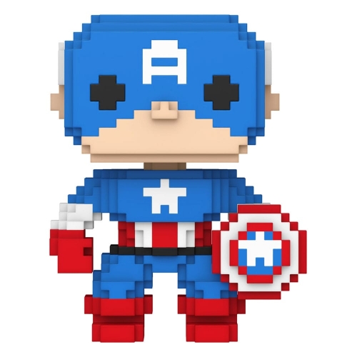 Marvel - Figurine POP! 8-Bit Captain America 9 cm