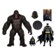 DC Justice League Monsterverse DC Multiverse - Pack de 2 figurines Batman & Kong 29 cm