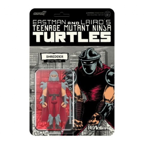 Les Tortues Ninja - Figurine ReAction Shredder (Comic Color) 10 cm