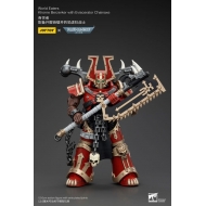 Warhammer 40k - Figurine 1/18 World Eaters Khorne Berzerker avec Eviscerator Chainaxe 13 cm