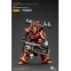 Warhammer 40k - Figurine 1/18 World Eaters Khorne Berzerker avec Eviscerator Chainaxe 13 cm