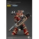 Warhammer 40k - Figurine 1/18 World Eaters Khorne Berzerker avec Eviscerator Chainaxe 13 cm