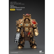 Warhammer The Horus Heresy - Figurine 1/18 Legio Custodes Aquilon Terminator Squad Aquilon avec Lastrum Storm Bolter 14 cm