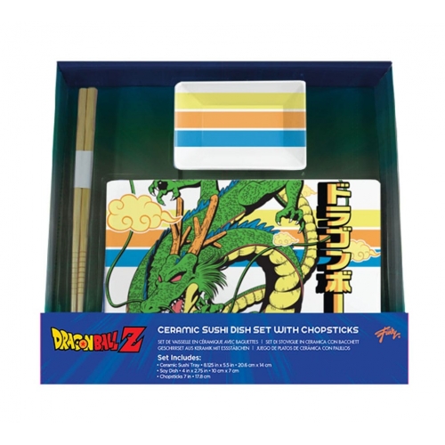 Dragon Ball Z - Plaque Sushi en céramique et baguettes Shenron