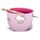 Hello Kitty - Bol à ramen avec baguettes Hello Kitty Japan