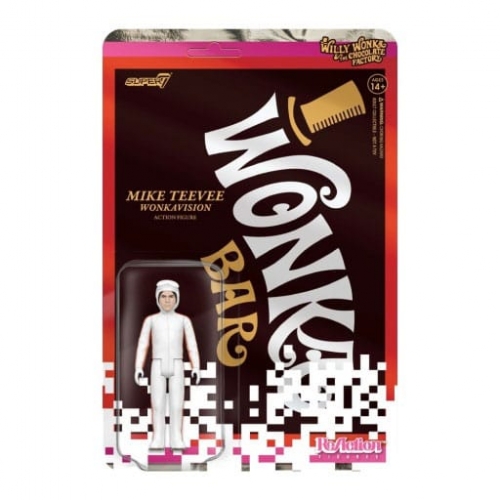 Charlie et la Chocolaterie (1971) - Figurine ReAction Mike Teevee (White Suit) 10 cm