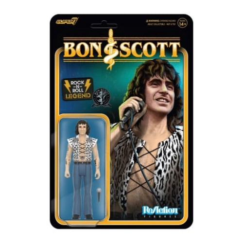 Bon Scott - Figurine ReAction Bon Scott (Leopard Print) 10 cm