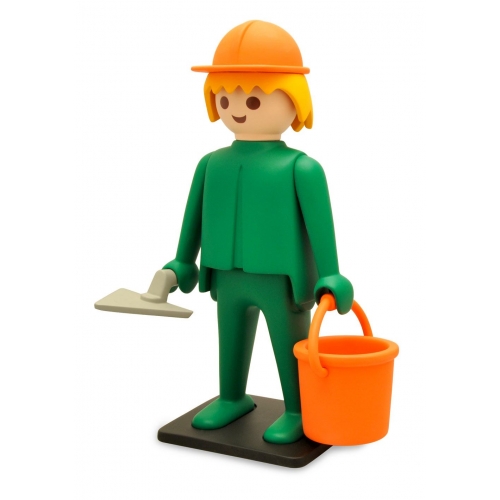 Playmobil - Statuette Nostalgia Collection Ouvrier Maçon 21 cm