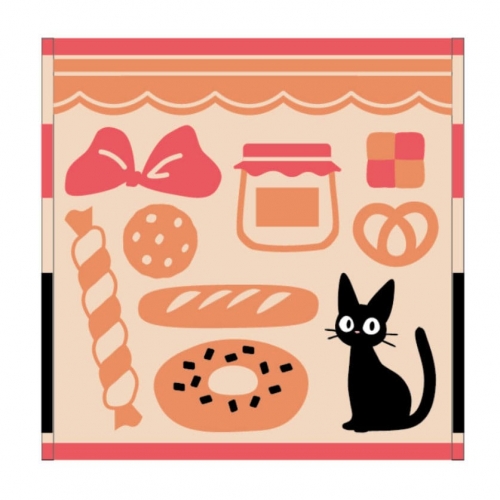 Kiki la petite sorcière - Serviette de toilette Jiji's Bakery 25 x 25 cm